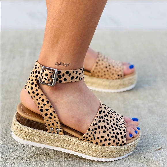 HP BEST IN BTQS Natural cheetah print espadrille - Picture 3 of 8